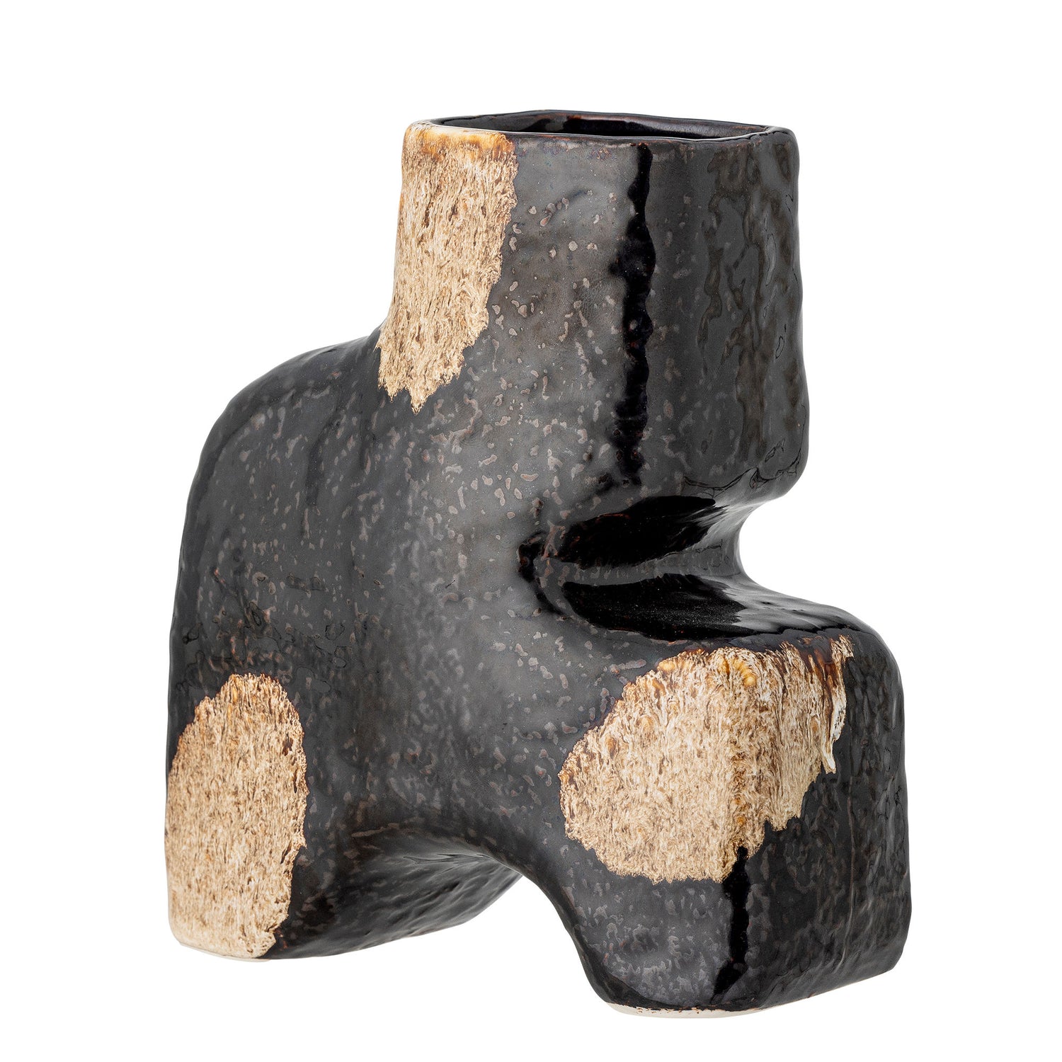 Bloomingville Ollia Vase, Black, Stoneware