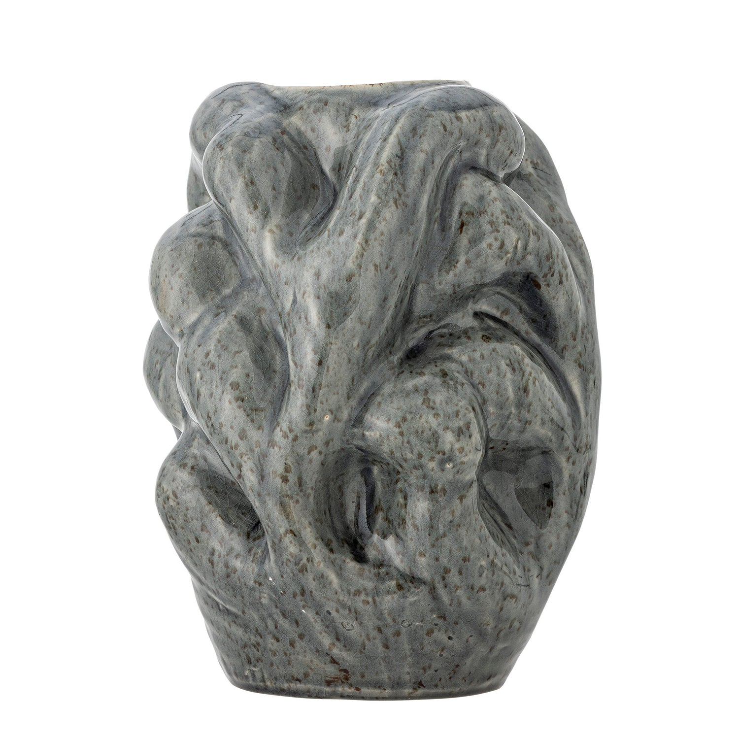 Bloomingville vuelle vase, gray, stoneware