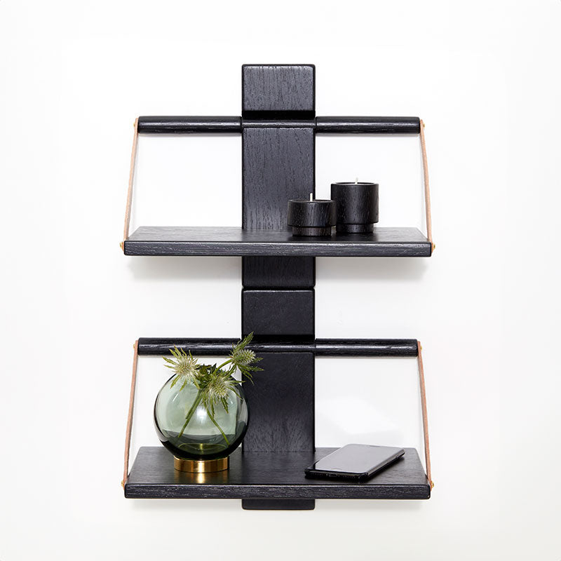 Andersen Furniture - Shelf Wood Wall - Small 30x18xH24 cm Black