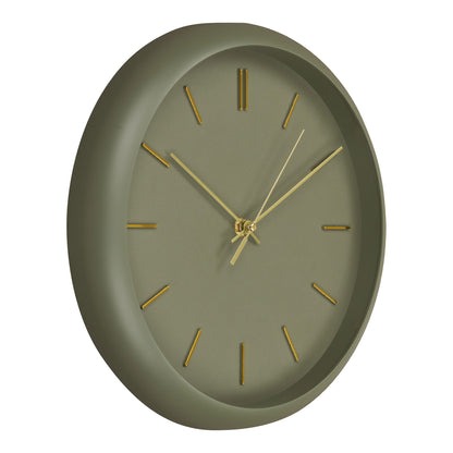 Rossano wall clock - wall clock, green, silent Ø30 cm