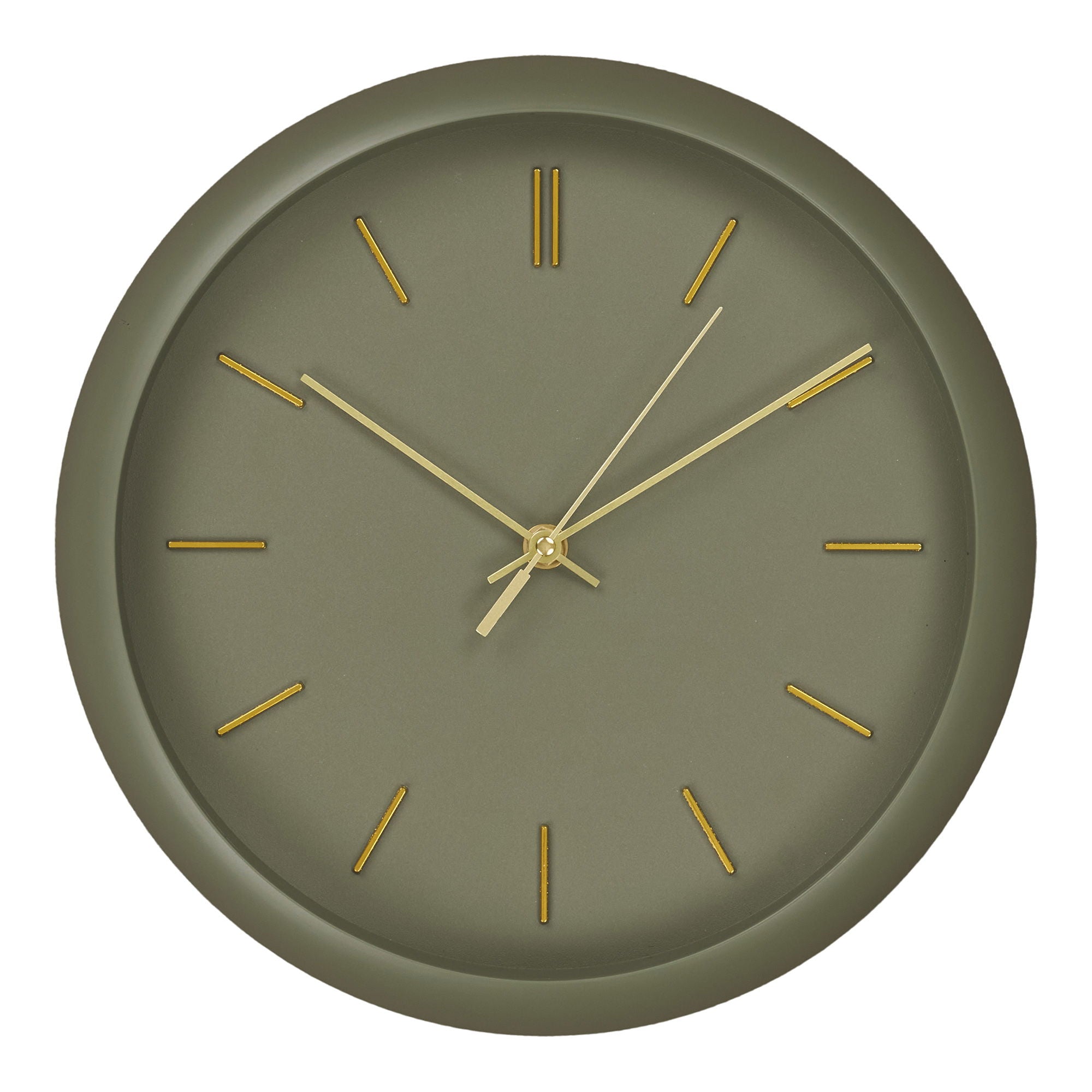 Rossano wall clock - wall clock, green, silent Ø30 cm