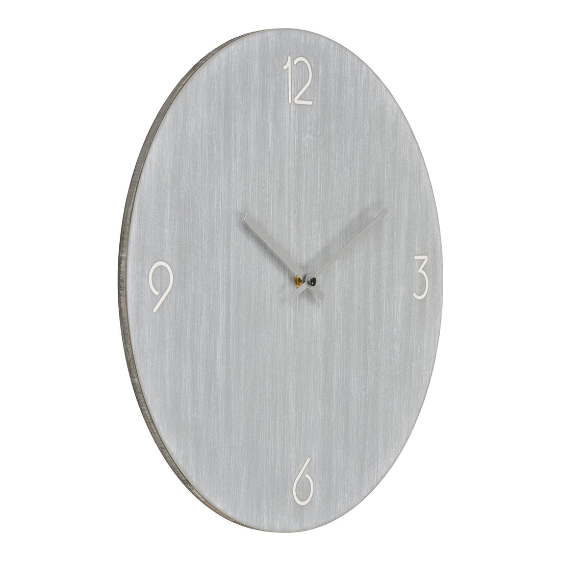 Ravenna wall clock - wall clock, mdf, light gray, silent Ø40