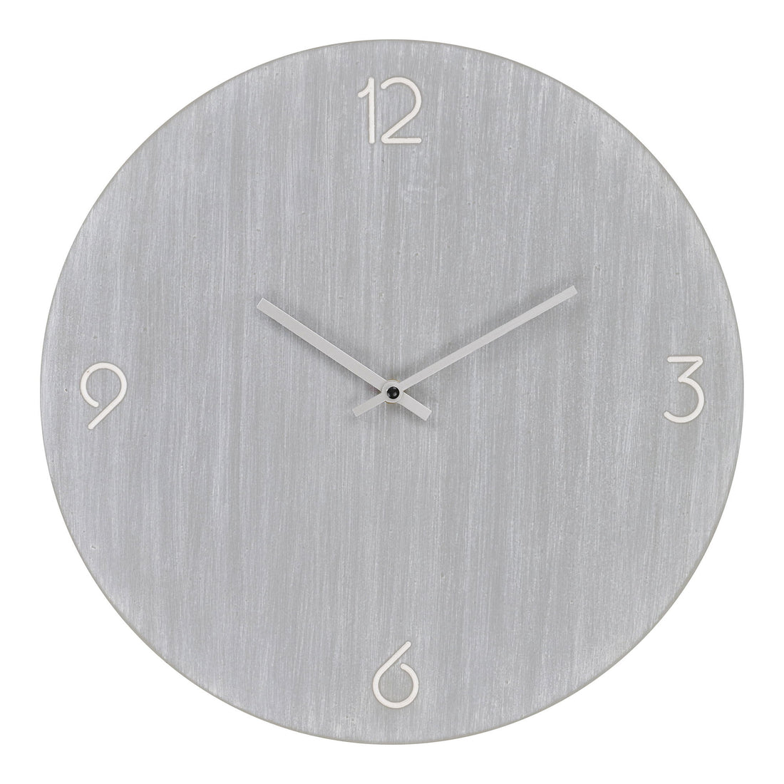 Ravenna wall clock - wall clock, mdf, light gray, silent Ø40