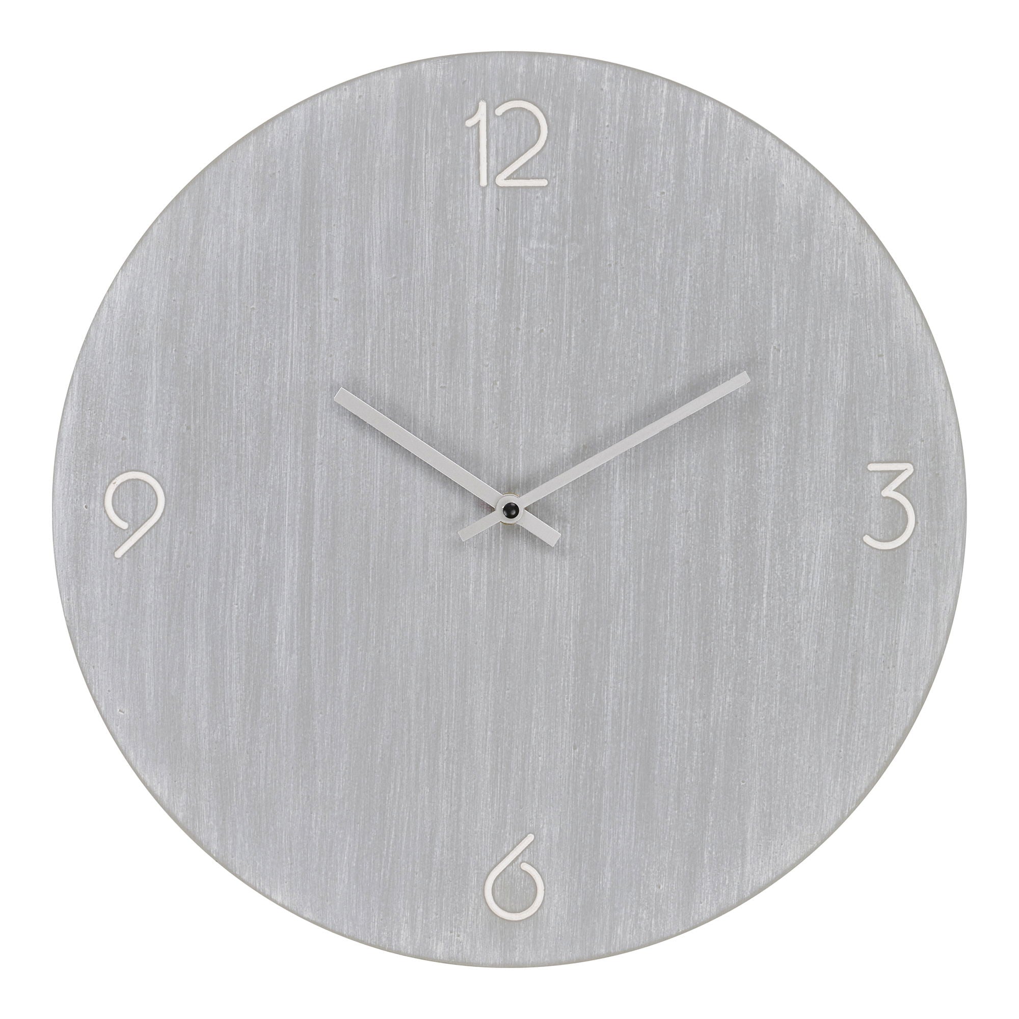 Ravenna wall clock - wall clock, mdf, light gray, silent Ø40