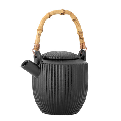 Bloomingville neri teapot, black, stoneware