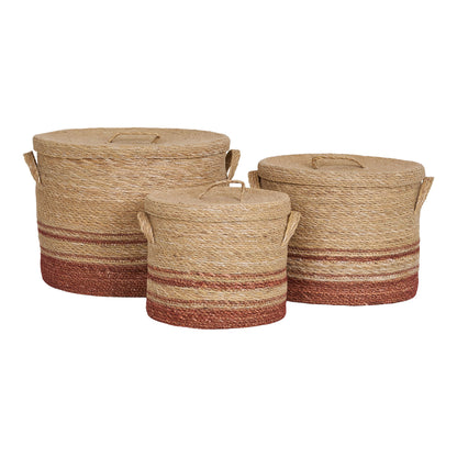 Baskets, seagrass, nature/brown&lt;br&gt;Set of 3