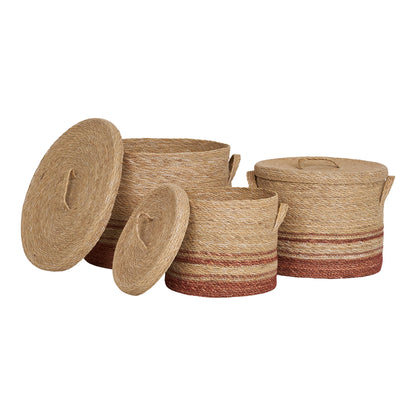 Baskets, seagrass, nature/brown&lt;br&gt;Set of 3