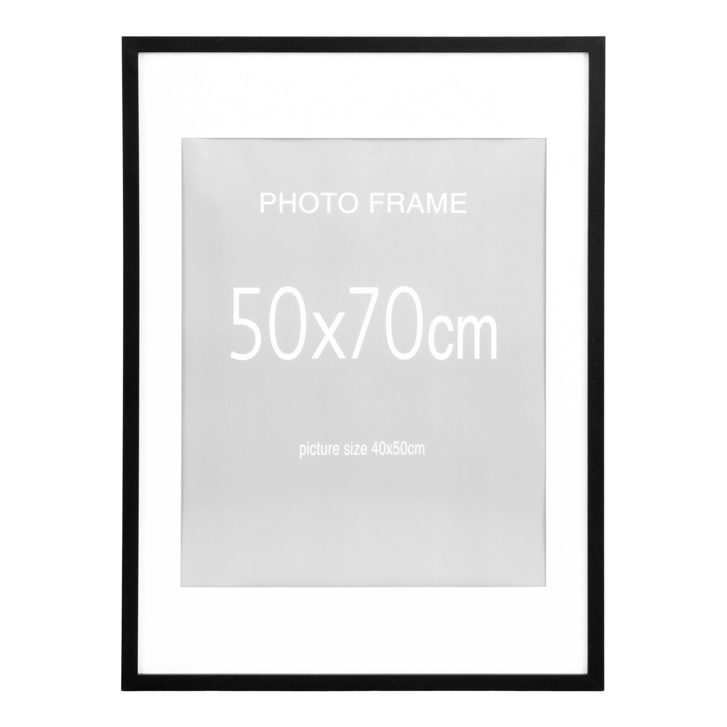 Frame Display, 7 pcs. Black and 8 pcs. Nature 50x70 cm