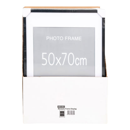 Frame Display, 7 pcs. Black and 8 pcs. Nature 50x70 cm