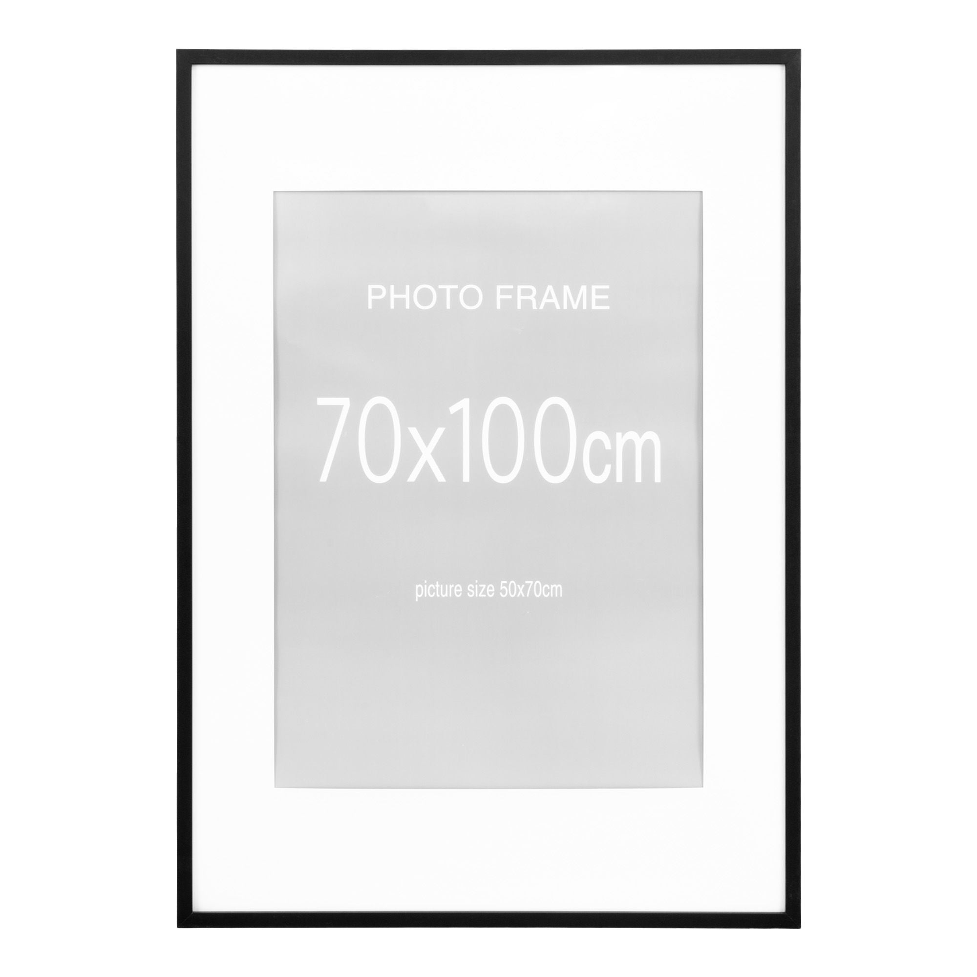 Frame Display, 7 pcs. Black and 8 pcs. Nature 70x100 cm