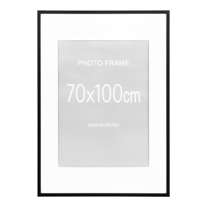 Frame Display, 7 pcs. Black and 8 pcs. Nature 70x100 cm