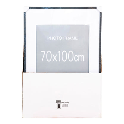 Frame Display, 7 pcs. Black and 8 pcs. Nature 70x100 cm