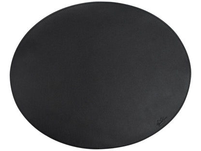 Oval cover napkin // Black PU - Soft