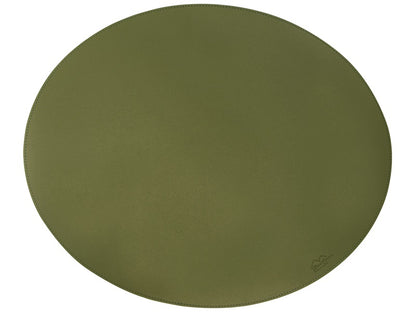 Oval cover napkin // Green PU - SOFT