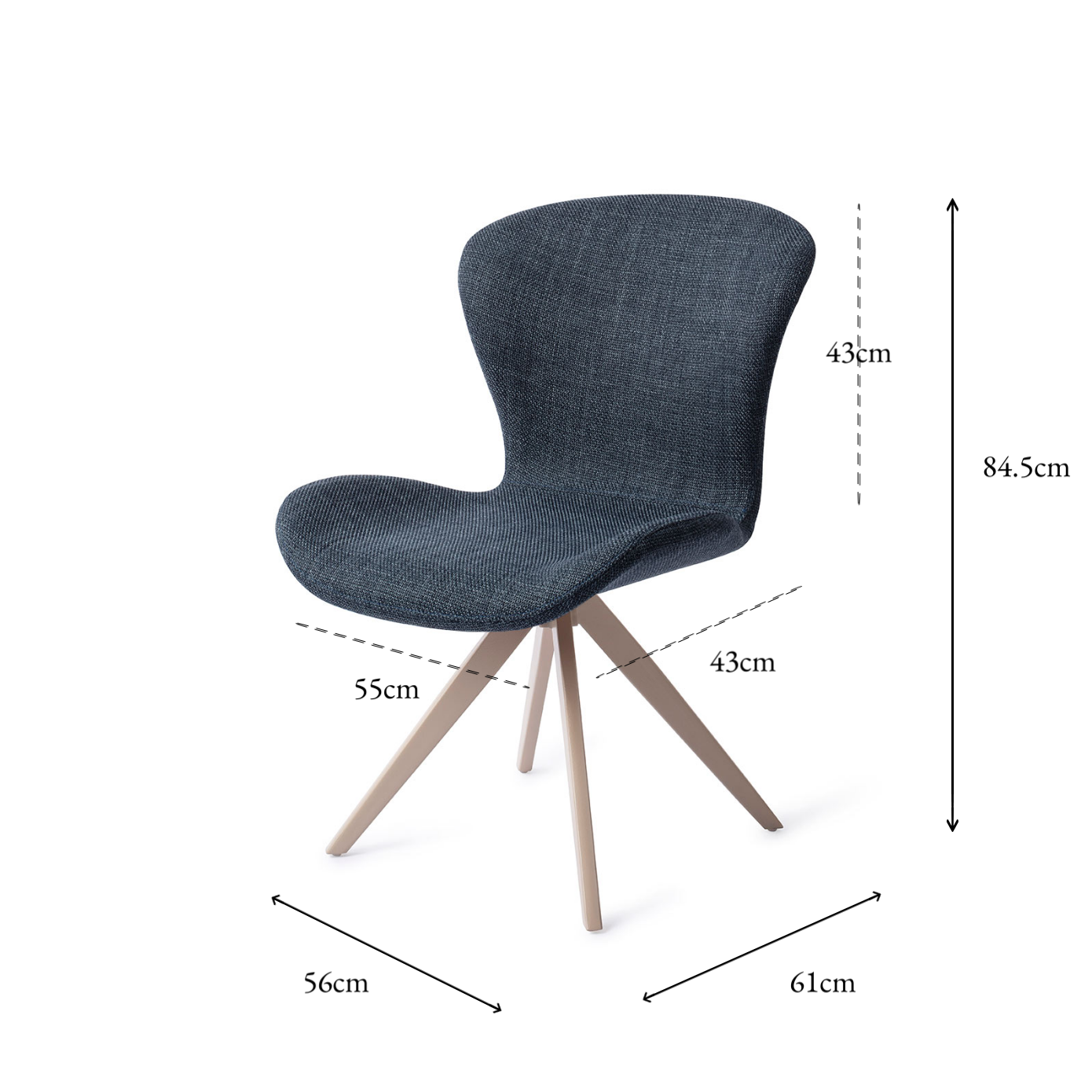 Moji Dining Chair Mystic Marine