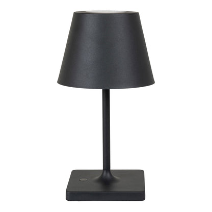 Dean LED table lamp - table lamp, black, rechargeable