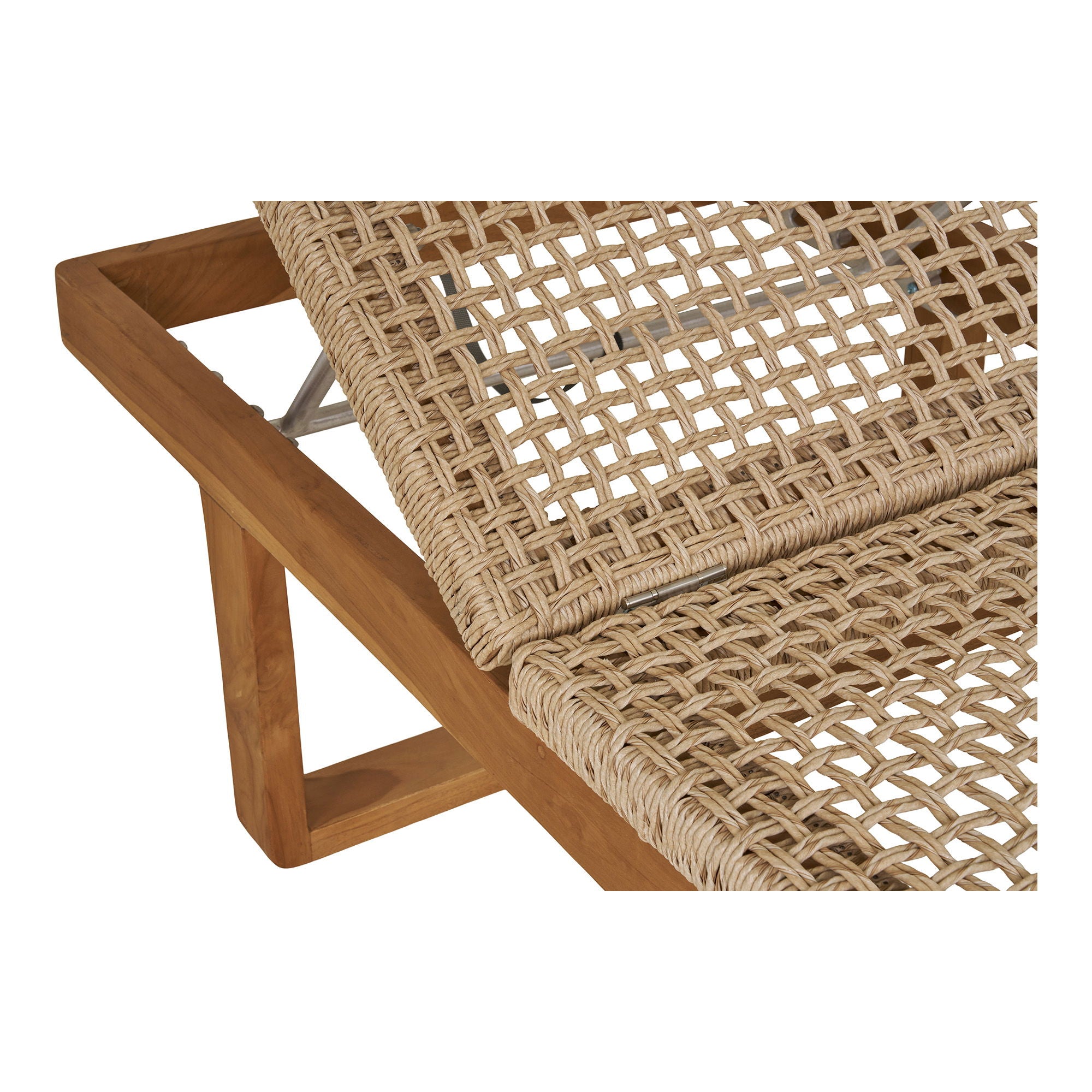 Sunbed, teak/polyrattan, nature