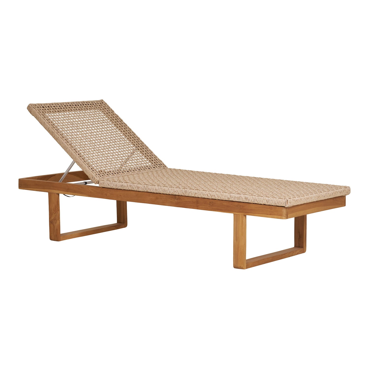 Sunbed, teak/polyrattan, nature