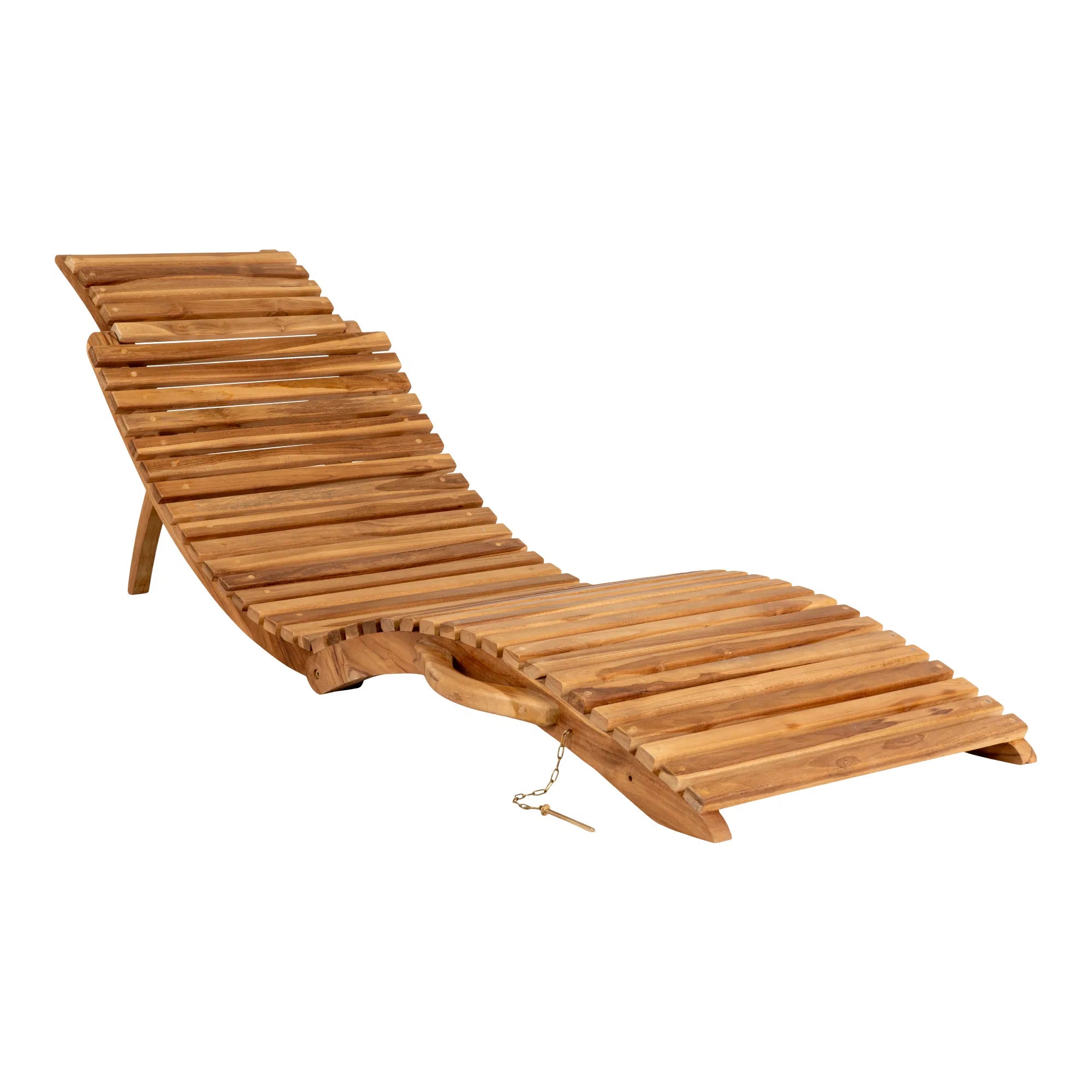 Arrieta teak sun lounger - sun lounger in teak, nature