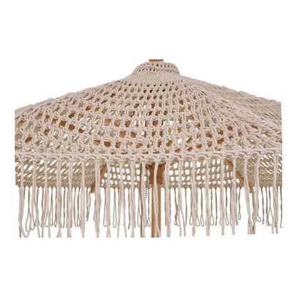 Parasol, cotton, wooden pitch, beige&lt;br&gt;Ø250 cm