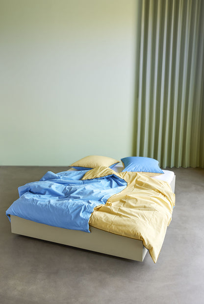 Hübsch AKI bedding 80/200 blue/yellow