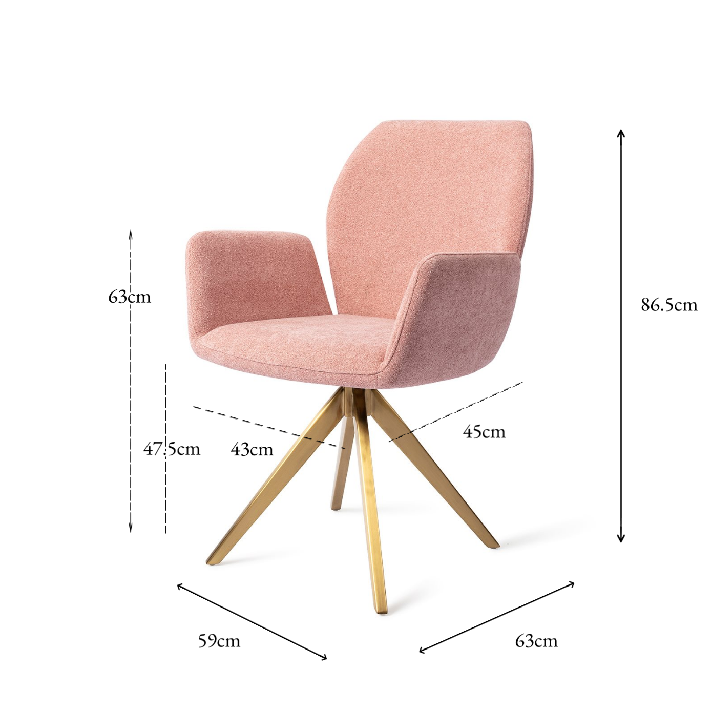 Misaki Dining Chair Anemone