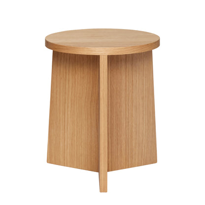 Hübsch - stool, oak, fsc, nature - Ø35XH42CM