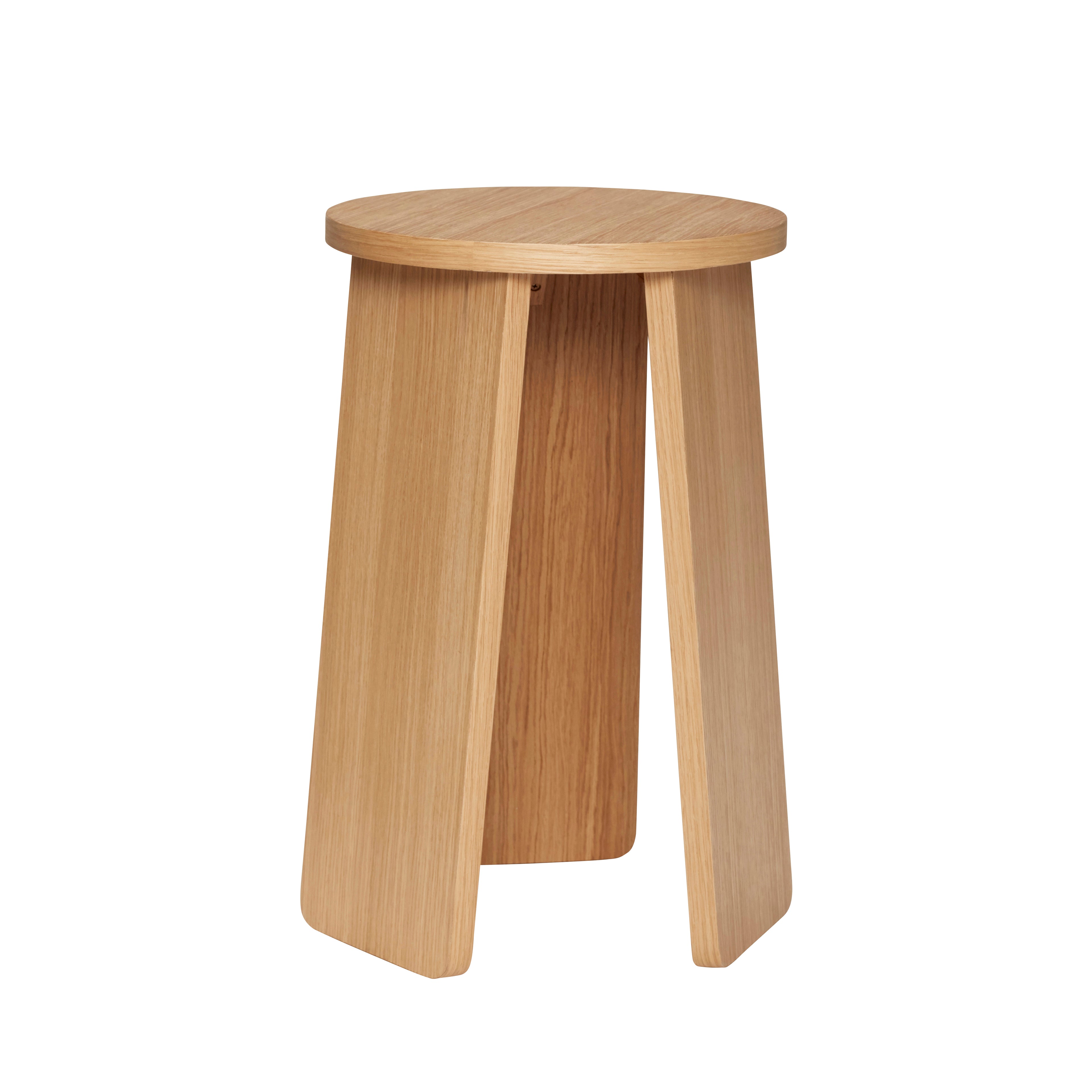 Hübsch - stool, oak, fsc, nature - Ø35XH55CM