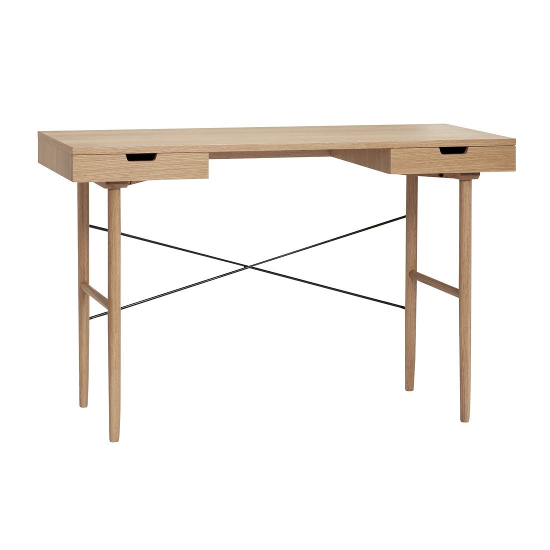 Hübsch - Desk W/Room, Oak, FSC, Nature - 120x55xH77cm