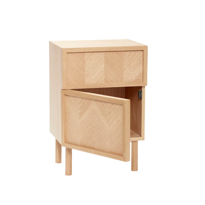 Hübsch - dresser w/drawer, oak, fsc, nature - 40x30xh60cm