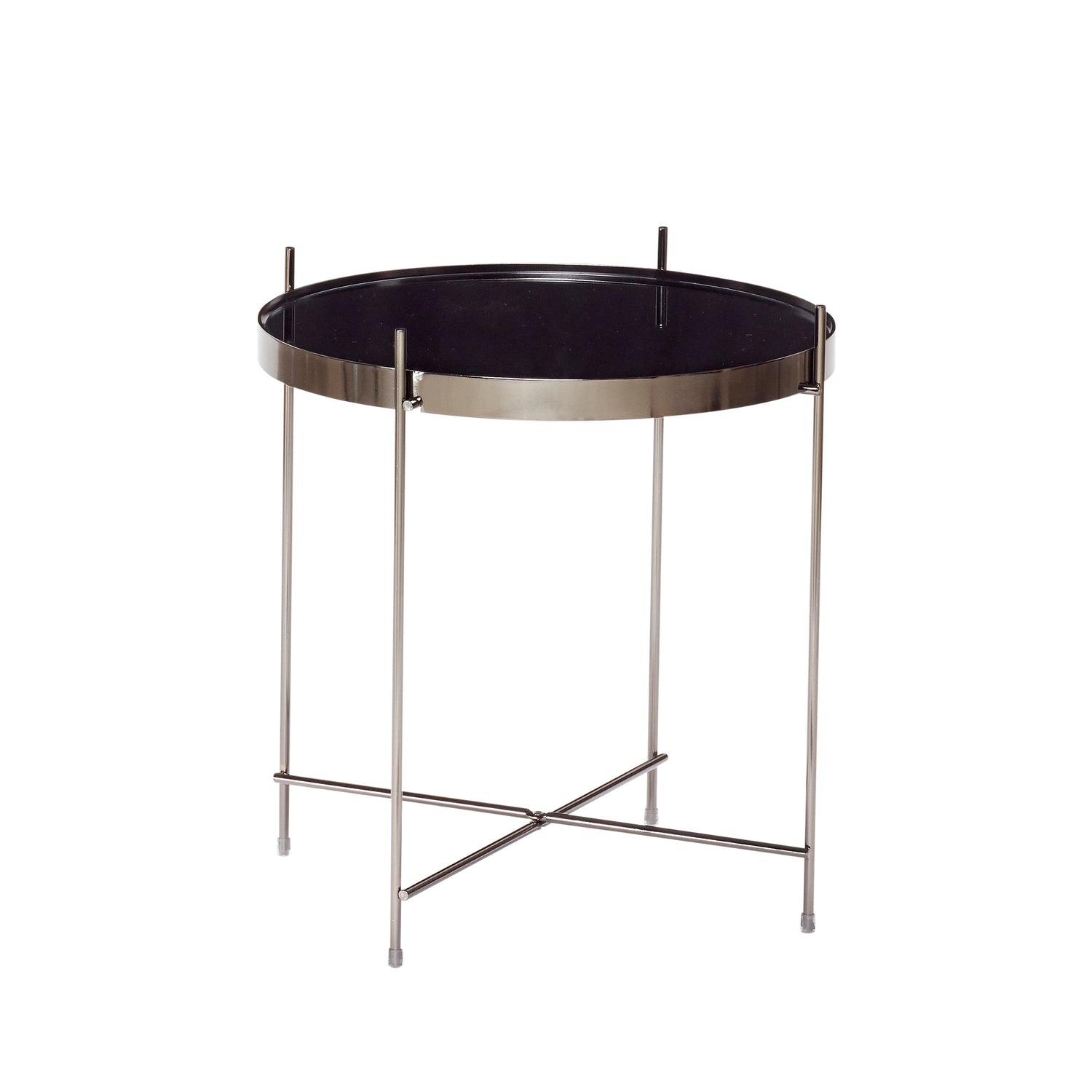 Reflect side table black - Ø43xH45cm