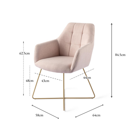 Noto Dining Chair Petal Pink