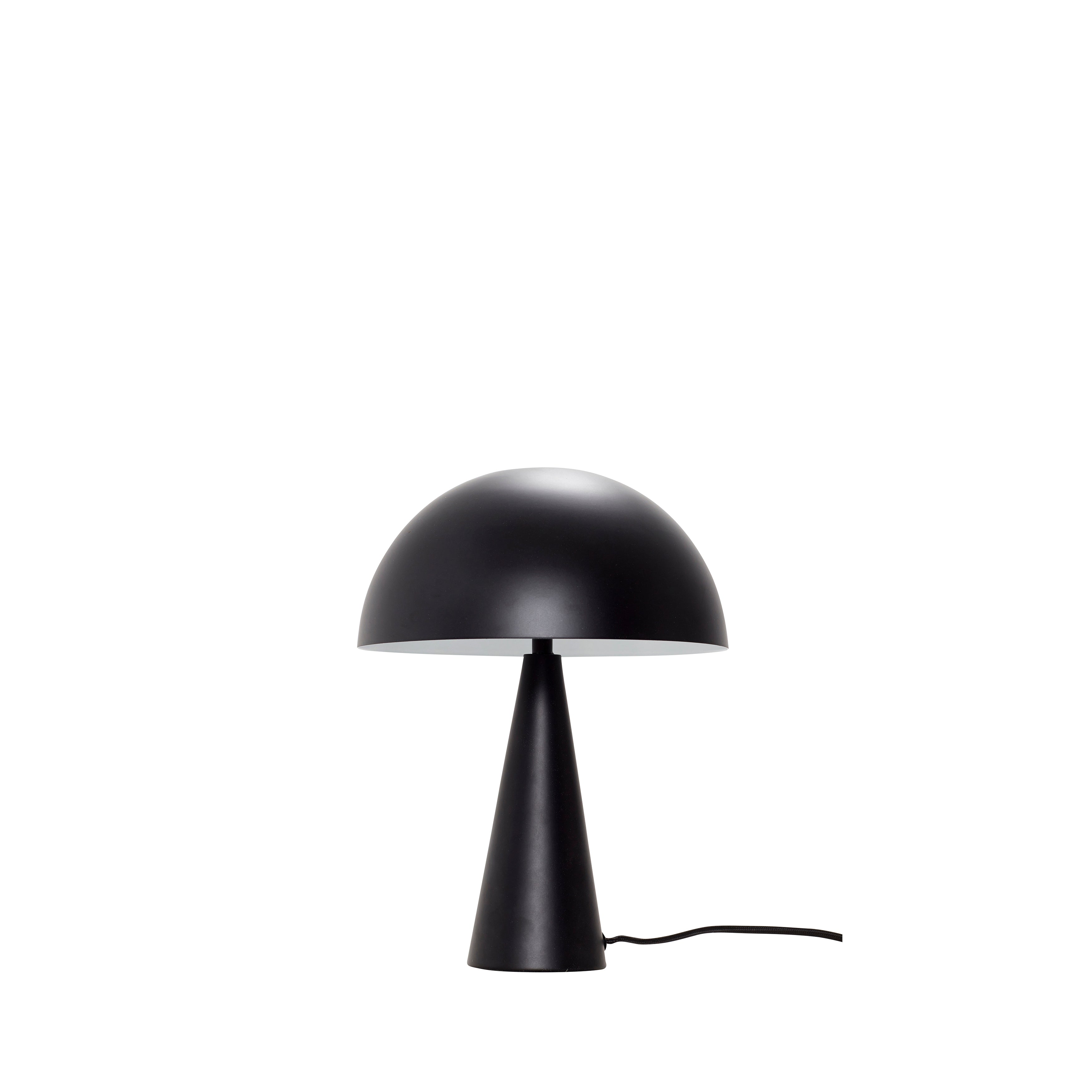 Hübsch mush table lamp mini black