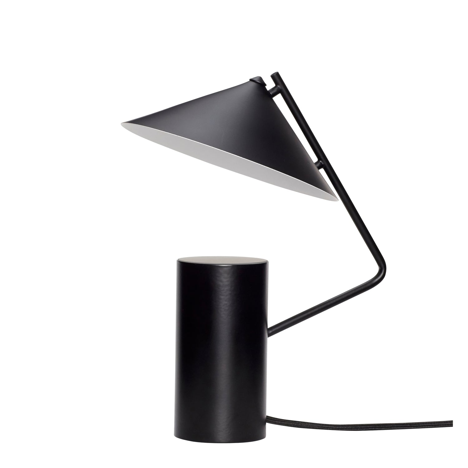 Hübsch late table lamp black