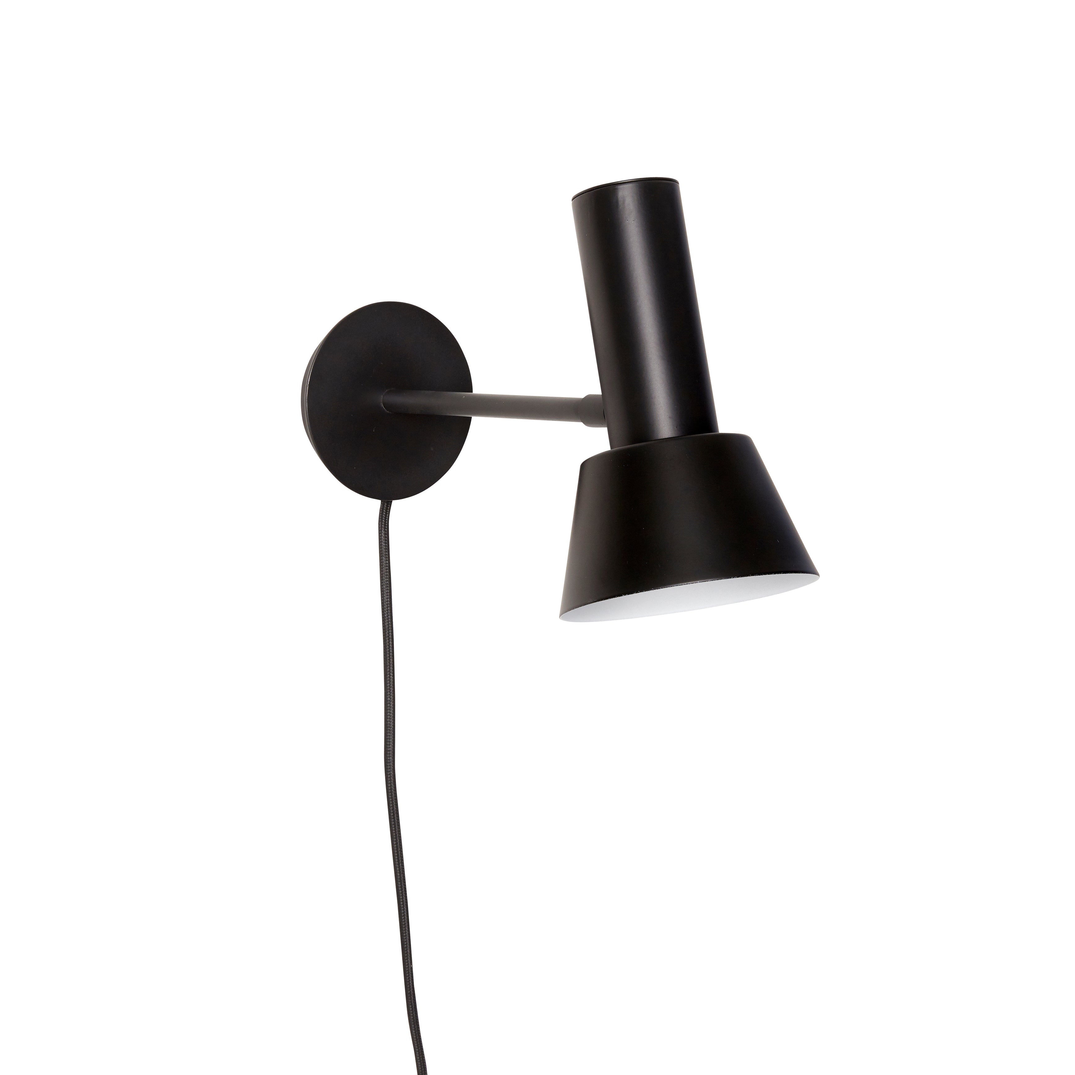 Hübsch tap wall lamp black