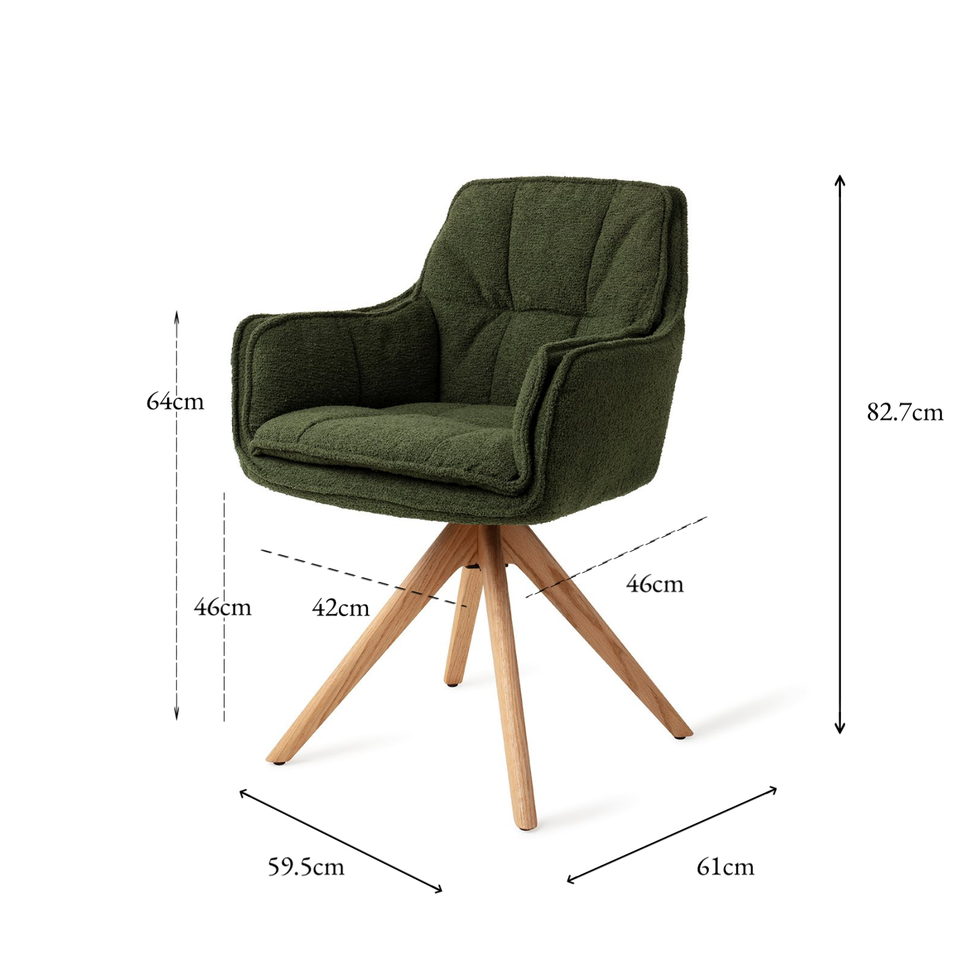 Akune Dining Chair Evergreen