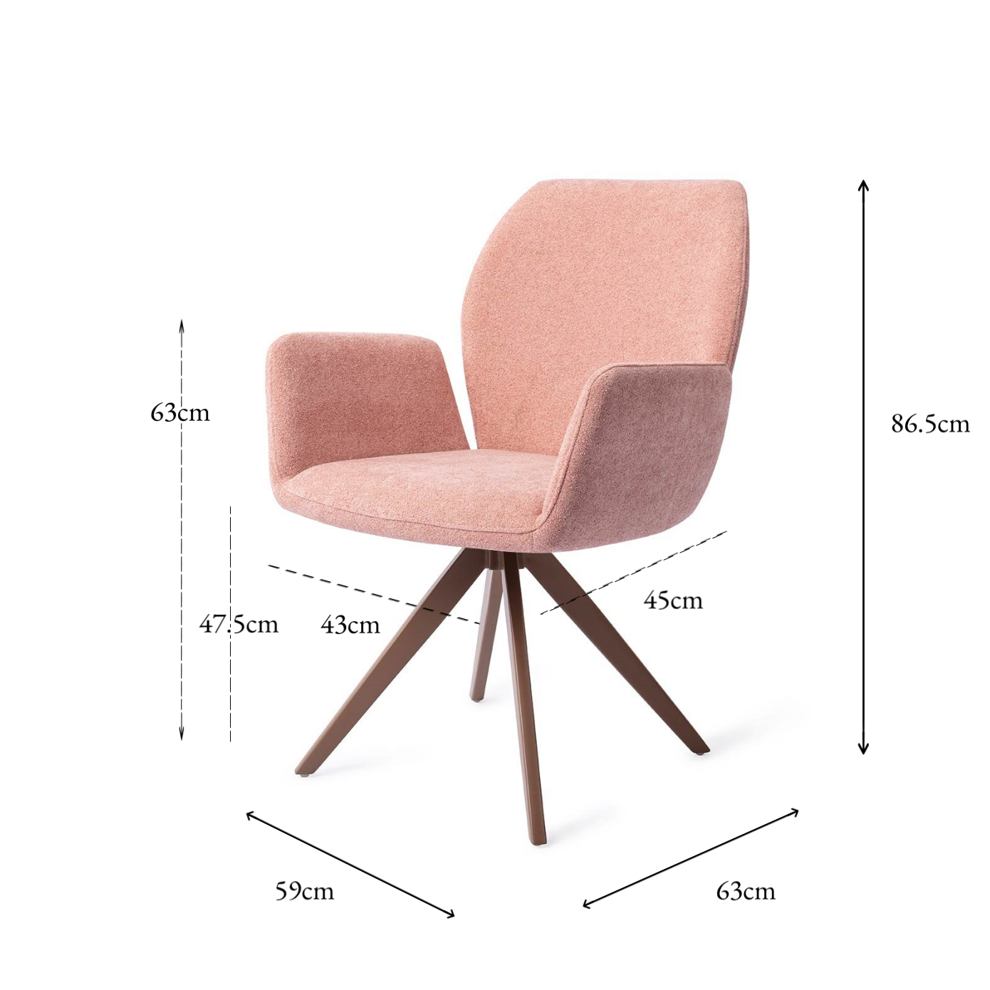 Misaki Dining Chair Anemone