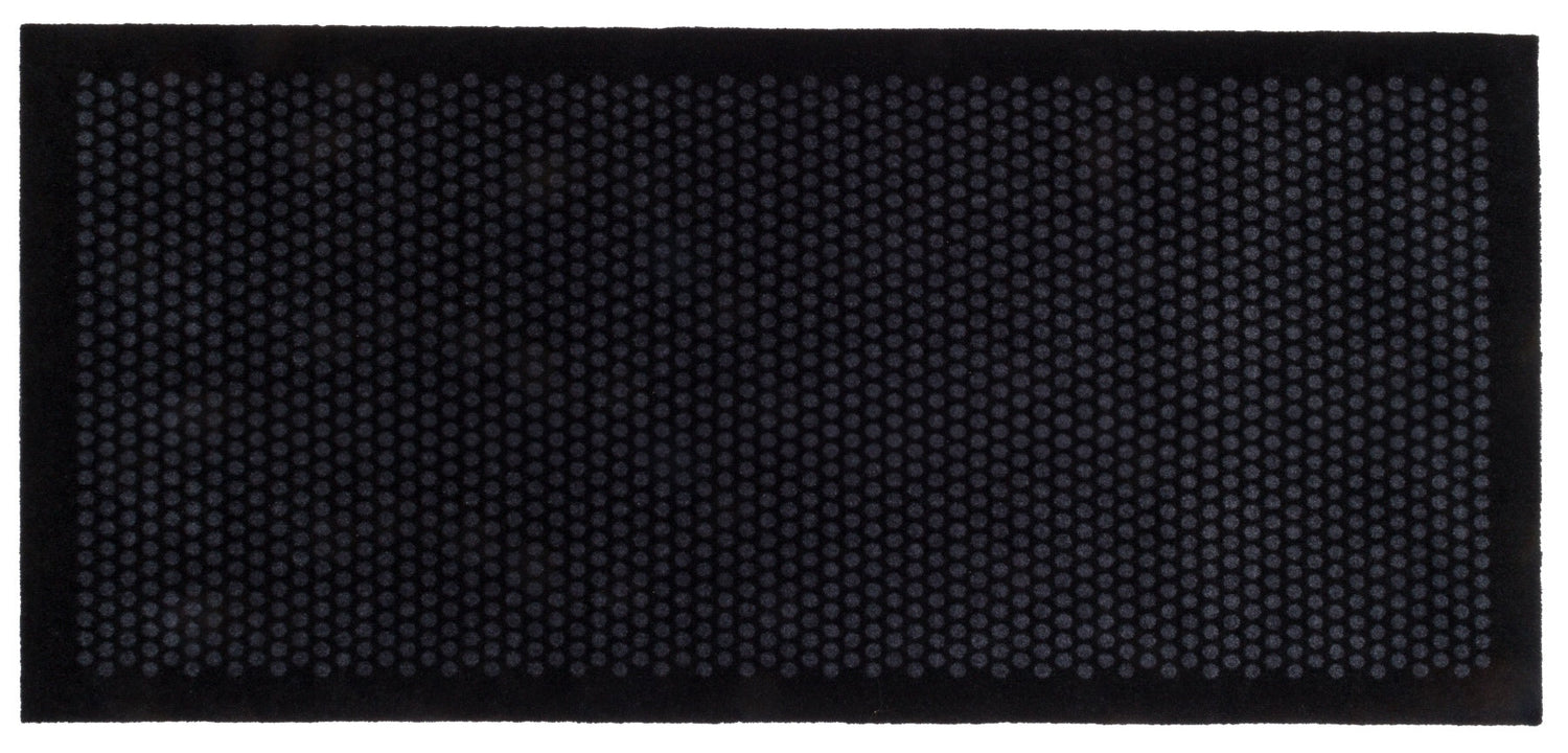 Floor mat 90 x 200 cm - dots/black