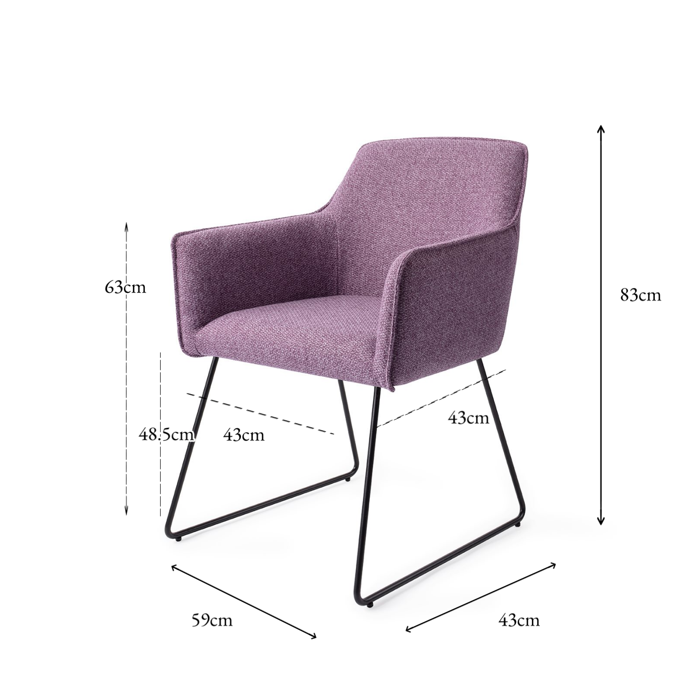 Hofu Dining Chair Violet Daisy