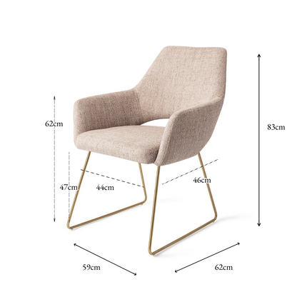 Yanai Dining Chair Biscuit Beach