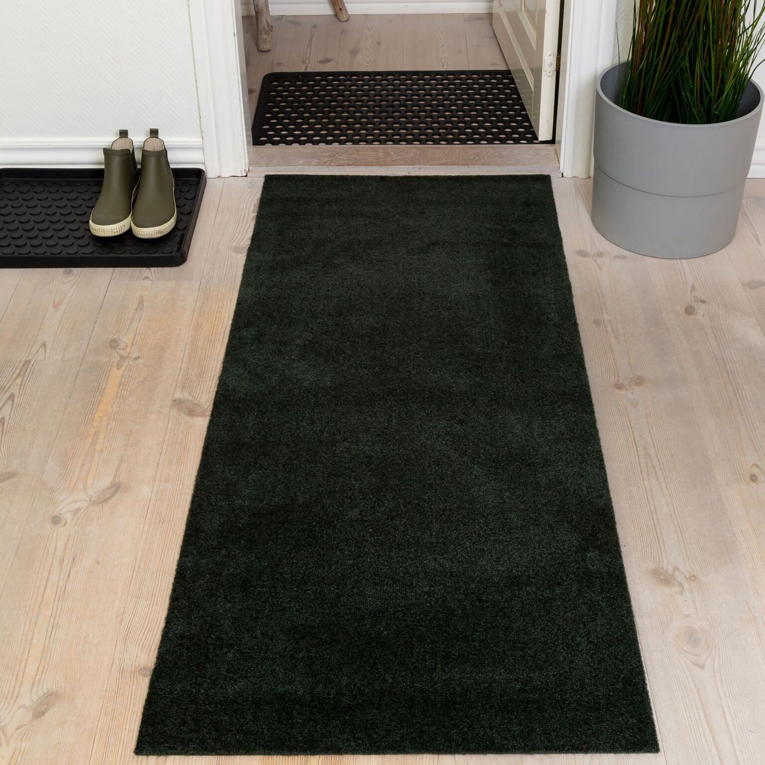 Floor mat 67 x 120 cm - Uni Color/Dark Green