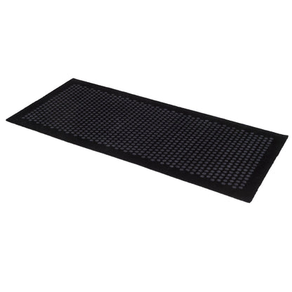 Floor mat 67 x 150 cm - dots/black gray