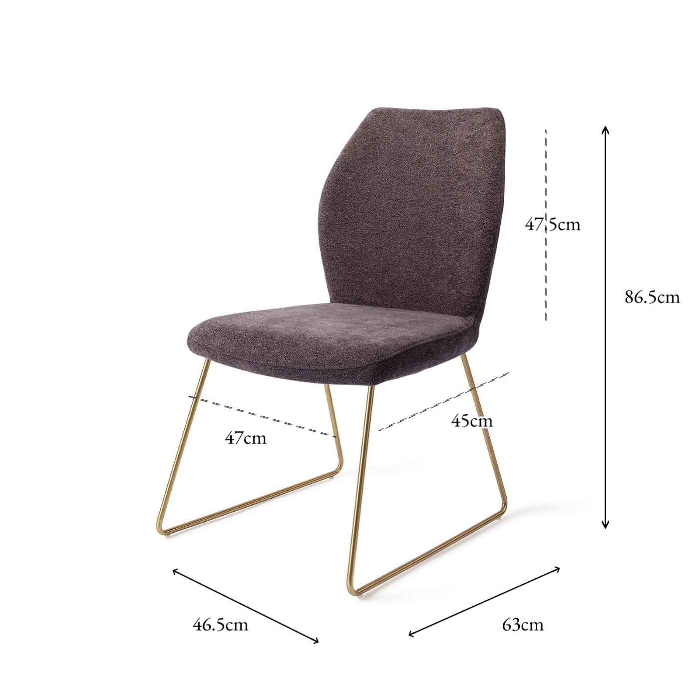 Ikata Dining Chair Almost Black