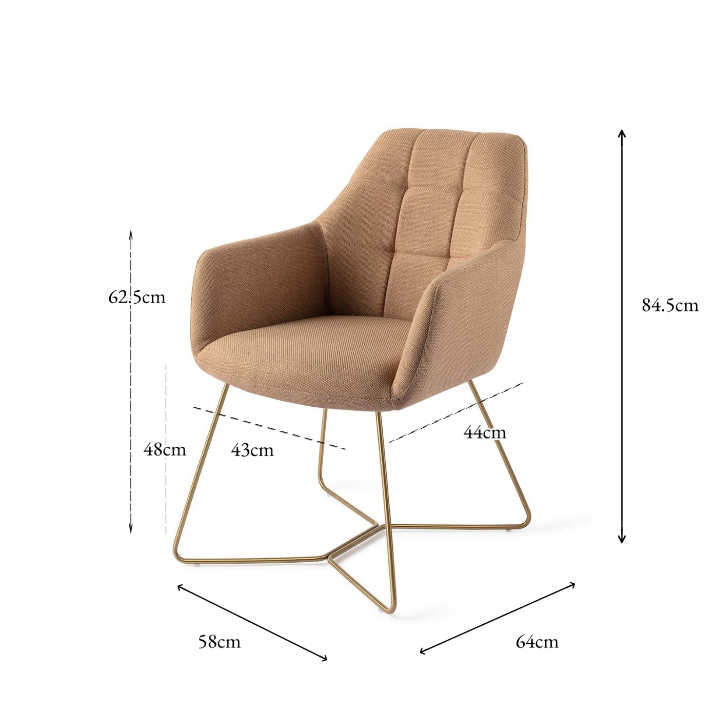 Noto Dining Chair toasted Toffee