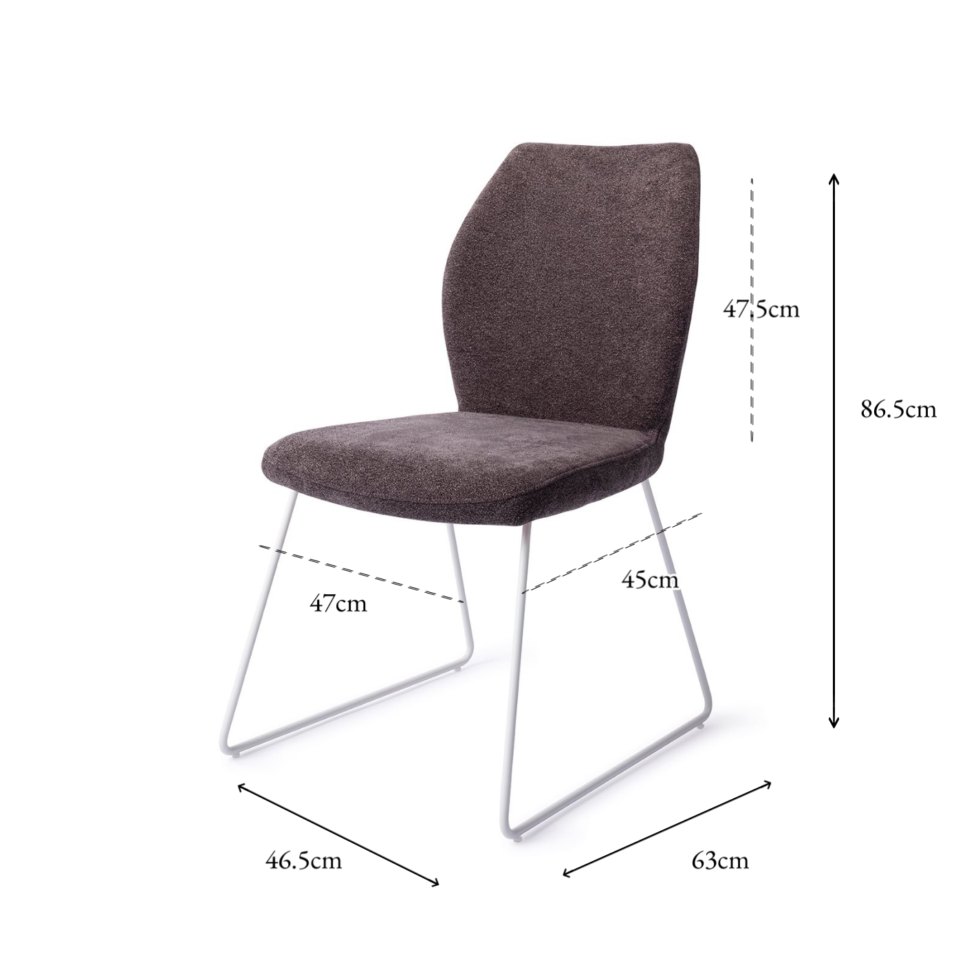 Ikata Dining Chair Almost Black