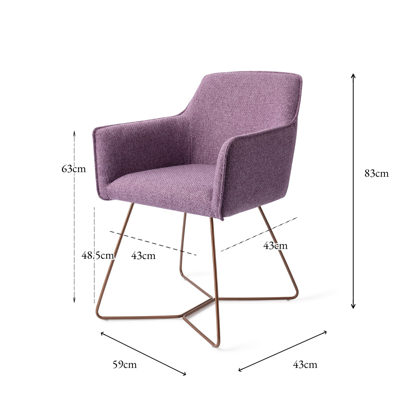 Hofu Dining Chair Violet Daisy