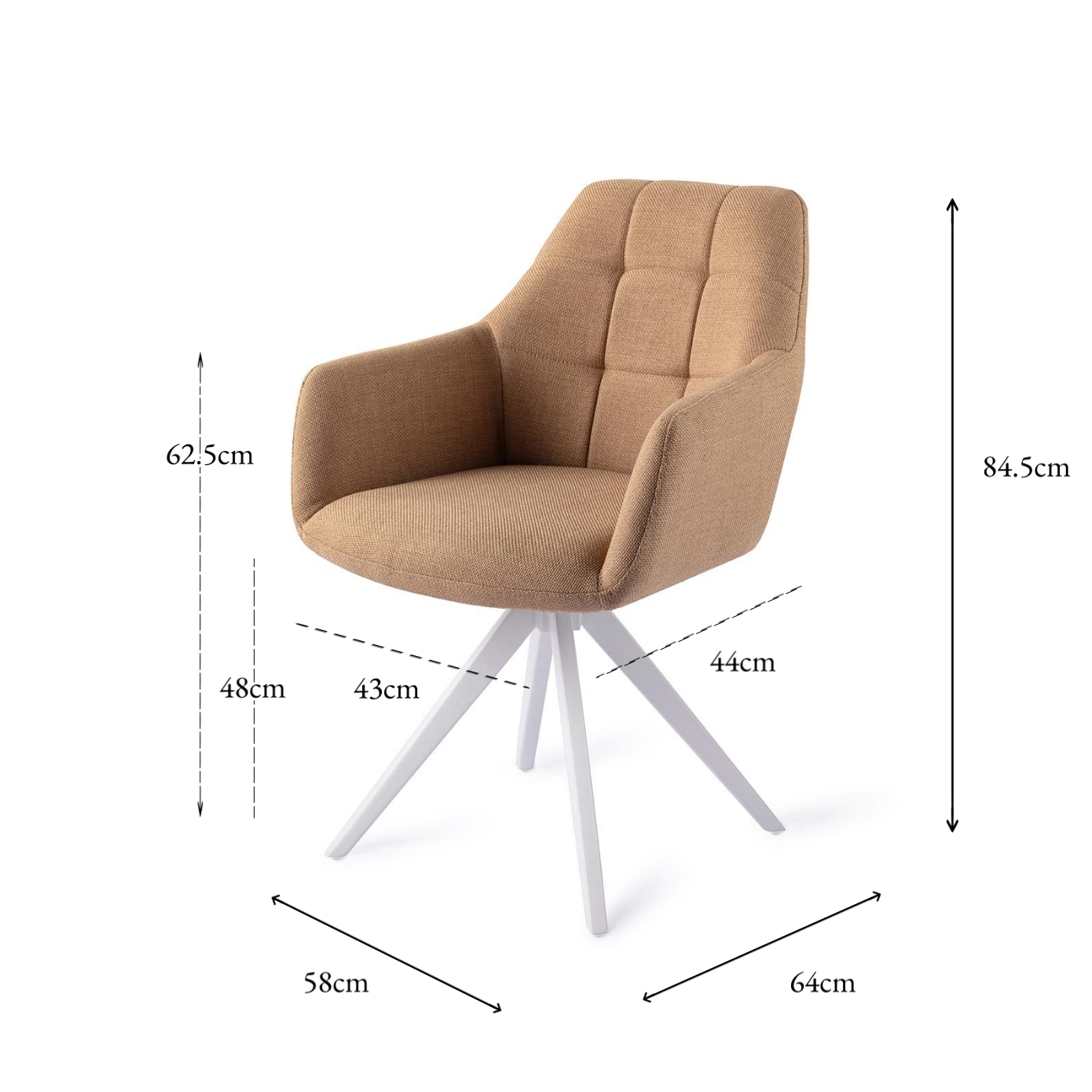 Noto Dining Chair toasted Toffee