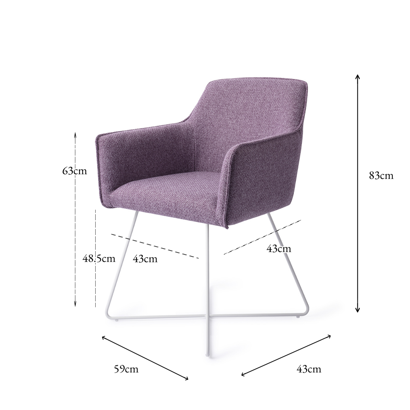 Hofu Dining Chair Violet Daisy