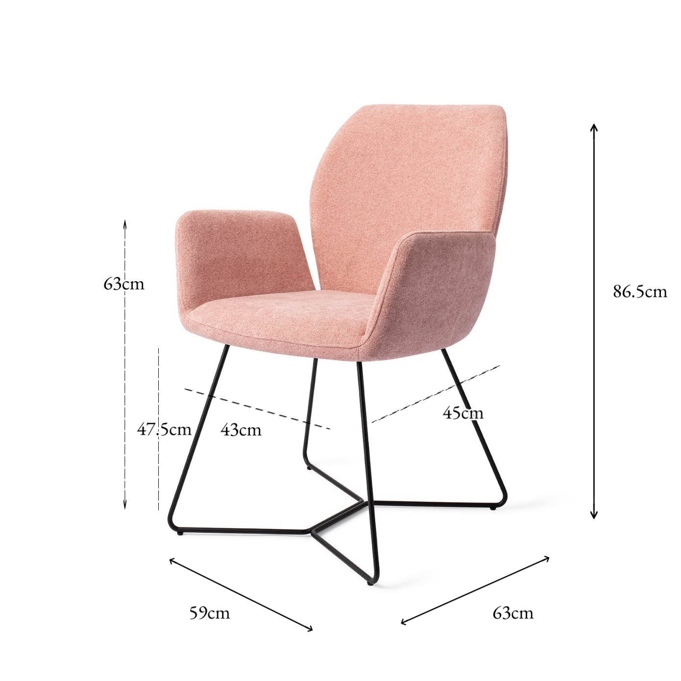 Misaki Dining Chair Anemone