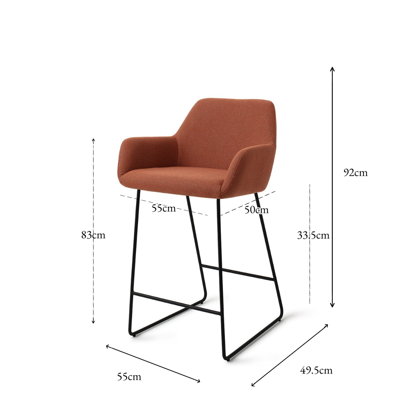 Hiroo Bar Chair Hearth Harmony